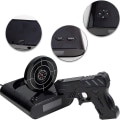 Miniatyrbild 2 av 3: Target Wake Up Alarm Clock, Creative Gun Shooting Alarm Personlig 12-timmars digital display för tunga sovplatser, Nyhetspresent för pojkar, flickor (svart