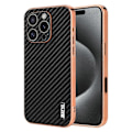 Pikkukuva 1 / 5: AZNS iPhone 16 Pro Max -kotelo, galvanointi, hiilikuitukuvio, PU+TPU-puhelinkuori Multicolor Style A