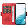 Miniatyrbillede 2 af 5: YIKATU YK-005 Til Samsung Galaxy S21 FE 5G Stand Wallet Case Hud-berørings Læder Telefon Cover Multicolor Style H