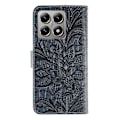 Pikkukuva 5 / 5: Xiaomi 14T Pro -kotelo pitsikukkainen PU-nahkainen lompakkokotelo Multicolor Dark Blue