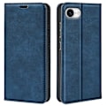 Miniatyrbild 1 av 5: Fodral för iPhone 16e, Skinn Touch Läder Plånbok Mobilskal - Grå Multicolor Blue