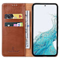 Miniatyrbillede 2 af 5: FIERRE SHANN PU Læder Wallet Folde Stand Telefon Cover til Samsung Galaxy A54 5G Multicolor Style B