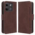 Miniatyrbillede 1 af 5: Til Infinix Smart 7 HD 4G X6516 Wallet Stand PU Læder Etui Multiple Kort Slots Telefon Cover Multicolor Style E