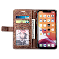 Miniatyrbild 2 av 5: Läderfodral med Rem för iPhone 11, Hudvänlig Skarvning Plånboksfodral Multicolor Style A
