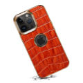 Miniatyrbild 5 av 5: Crocodile Texture Case För Iphone 12 Pro Max Pc+tpu Galvaniserad cover Red