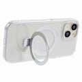 Pikkukuva 4 / 5: Läpinäkyvä TPU+PC suojakuori iPhone 15 Plus -puhelimelle, näkymätön jalusta ja magneettinen puhelinkuori Multicolor Style D