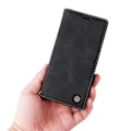 Miniatyrbild 5 av 5: 006-serien Fodral för iPhone 15 Pro Max PU Läder Vikbart Ställ Telefonskydd Multicolor Style A