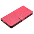 Miniatyrbilde 4 av 5: Lærveske med lommebok og stativ til iPhone 16e med praktisk stropp Multicolor Rose