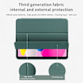 Miniatyrbilde 3 av 5: For iPad 10.9 (2022) Tri-fold Tablet Cover Stativ Mikrofiber Lær+TPU+Silikon Tablet Deksel