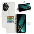 Miniatyrbilde 5 av 5: Telefondeksel til Oppo K11 5G Lommebok Litchi Tekstur Shell Anti-ripe Stativ PU Lær Telefondeksel White