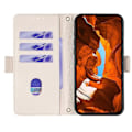 Miniatyrbillede 2 af 5: Læder Wallet Case med RFID-blokering og stativ til Realme GT 7 Pro 5G med håndrem - Grøn Multicolor White