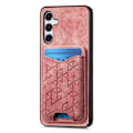 Miniatyrbillede 2 af 5: Til Samsung Galaxy A35 5G Etui med Præget Mønster, Kortholder, Støttefod, Læder Bagside Multicolor Style A