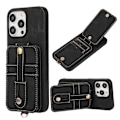 Miniatyrbillede 1 af 5: Style 02 Til iPhone 15 Pro Max Etui Vertikal Flip Korttaske TPU+PU Mobiltelefon Cover Multicolor Style A