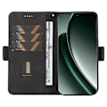 Miniatyrbillede 2 af 5: Til Realme GT 6 5G Etui Geometrisk Rombe Tegnebog Læder Telefon Cover Multicolor Style C