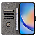 Miniatyrbillede 2 af 5: Læder Wallet Case med RFID-blokering til Samsung Galaxy A35 5G - Multicolor Green