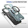 Pikkukuva 5 / 5: iPhone 13 Pro 6.1 tuuman kotelo, pudotussuoja TPU+PC puhelimen suojakuori pyörivällä jalustalla Multicolor Style D