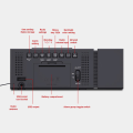 Miniatyrbillede 5 af 5: Multifunktionel Farve Alarm Digital Vækkeur Husholdnings Natlys Lyd og Lys Infrarød Black