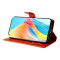 Pikkukuva 4 / 5: Nahkakotelo Oppo A78 4g:lle, Lompakkoteline, Painettu Perhoskuvioinen Puhelinkotelo Orange