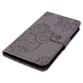 Miniatyrbillede 4 af 5: Til Samsung Galaxy A05 4G Etui Ugle Præget PU Læder Anti-drop Telefon Wallet Cover Multicolor Style E
