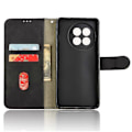 Miniatyrbillede 4 af 5: Læder Etui til OnePlus 13R 5G/Ace 5 Pro 5G Hudfølelse Anti Drop Wallet Flip Telefon Cover Multicolor Black