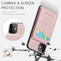 Pikkukuva 5 / 5: FIERRE SHANN Kickstand -puhelinkotelo iPhone 11:lle PU-nahkaa+TPU-korttipaikkakotelo Multicolor Style C