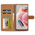 Pikkukuva 2 / 5: LC.IMEEKE Xiaomi Redmi Note 12 4G puhelinlompakkokotelo vasikannahkajäljitelmällä PU-nahkaa, jalustalla Multicolor Style C