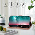 Miniatyrbillede 3 af 5: Til Samsung Galaxy S24+ Etui PU Læder Anti-drop Wallet Cover Multicolor Style D
