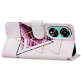 Pikkukuva 3 / 5: Oppo A38 4G -kotelo, kuvioitu PU-nahkainen jalustallinen lompakkokotelo Multicolor Style C