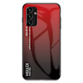 Miniatyrbild 1 av 5: För Samsung Galaxy A34 5G Gradient Färg Telefonskal Härdat Glas+PC+TPU Skyddsfodral Multicolor Style A