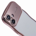 Pikkukuva 5 / 5: iPhone 16 -kotelo, galvanoidulla kiharakehyksellä, TPU, kirkas puhelinkuori Multicolor Style C