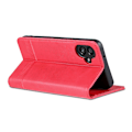 Miniatyrbild 4 av 5: Azns Pu Läder Phone case För Samsung Galaxy A04e 4g, Stativ Magnetic Absorption Flip Cover Red