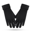 Vinter Touch Handskar Dam Herr Varm Stretch Stickad Vantar Imitat Black