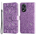 Miniatyrbild 1 av 5: För Oppo A38 4G Fodral Plånbok Slim-Fit PU Läder Magnetiskt Telefonskal Multicolor Style C