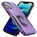 Pikkukuva 2 / 5: iPhone 15 PC+TPU Iskunkestävä Suojakuori Pudotussuojaava Puhelinkotelo Sormuksella ja Jalustalla Multicolor Style I