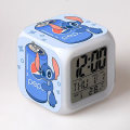 Miniatyrbild 1 av 2: Stitch Väckarklocka Stitch Barnpresent Färgbyte Fyrkantig väckarklocka Julklapp Flera typer style 4