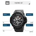 Miniatyrbild 3 av 5: Skmei 1617 Double Nights Dial Watch, Färg: Svart Not Specified