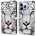 Miniatyrbild 1 av 5: Fodral för iPhone 16 Pro Max, mönstertryckt skyddande skal TPU+PU Läder Flip Fodral Multicolor Style D