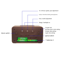 Miniatyrbillede 5 af 5: Digitalt LCD Vækkeur i Træ med Smart Sensor Natlys, Snooze, Dato, Temperatur og 12/24 timers funktion Solid Wood Double Color