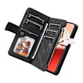 Miniatyrbillede 5 af 5: KT Multi-Function Series-5 Etui til Oppo Reno12 F 5G Lynlås Pung Læder Telefon Cover Stativ Multicolor Style A