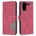 Miniatyrbillede 1 af 5: BINFEN COLOR BF05 Til TECNO Pova 5 Pro 5G Etui PU Læder Flip Stand Telefon Cover - Grå Multicolor Red