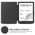 Miniatyrbillede 2 af 5: Etui til PocketBook InkPad Color 2/3 PB743 - Skin-Touch PU Læder E-Reader Cover med Auto Væk/Sov Multicolor Grey
