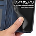Miniatyrbillede 5 af 5: Telefon Læder Etui til Samsung Galaxy M54 5G/F54 5G, Præget Rombe Mønster Pung Stand Cover Multicolor Style E