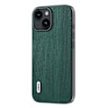 Miniatyrbild 1 av 5: Phone case för Iphone 15 Plus, Wood Texture Pu-läderbelagd Pc+tpu cover Green