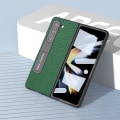 Miniatyrbild 4 av 5: För Samsung Galaxy Z Fold5 5g Kickstand case Litchi Texture Kohud Läderbelagd PC- cover Green