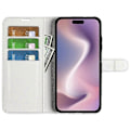 Miniatyrbillede 2 af 5: Lædercover til iPhone 16 Pro Max Wallet Case med Litchi-tekstur Multicolor Style A