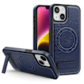 Miniatyrbild 1 av 5: Skal för iPhone 14 Plus Kompatibelt med MagSafe Slim-Fit PU Läderbelagd TPU+PC Skal Multicolor Style A