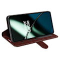 Pikkukuva 3 / 5: OnePlus 11 5G Täysi Suoja PU Nahka Magneettinen Puhelinkotelo Jalustalla Lompakko Flip-kansi Multicolor Style D