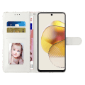 Pikkukuva 2 / 5: Motorola Moto G84 5g puhelinkotelo nahkakuvioinen painatus jalustalla ja rannelenkillä Smoke Marble