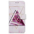 Pikkukuva 5 / 5: Oppo A38 4G -kotelo, kuvioitu PU-nahkainen jalustallinen lompakkokotelo Multicolor Style C
