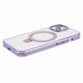 Pikkukuva 5 / 5: Läpinäkyvä TPU+PC suojakuori iPhone 15 Plus -puhelimelle, näkymätön jalusta ja magneettinen puhelinkuori Multicolor Style B